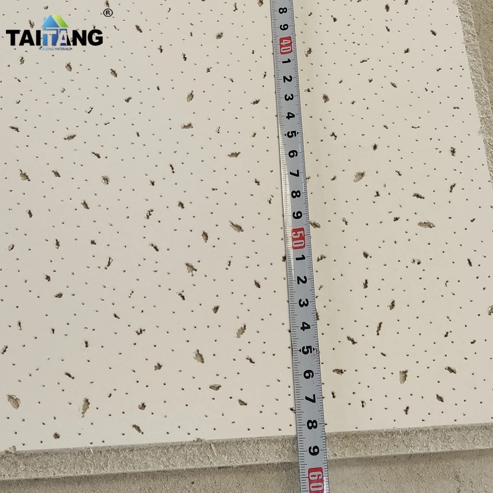 Drop Ceiling 2X2 Sound Deckenpaneele Dalles De Plafond Suspendu Fissured Ceiling Tile 1200X600