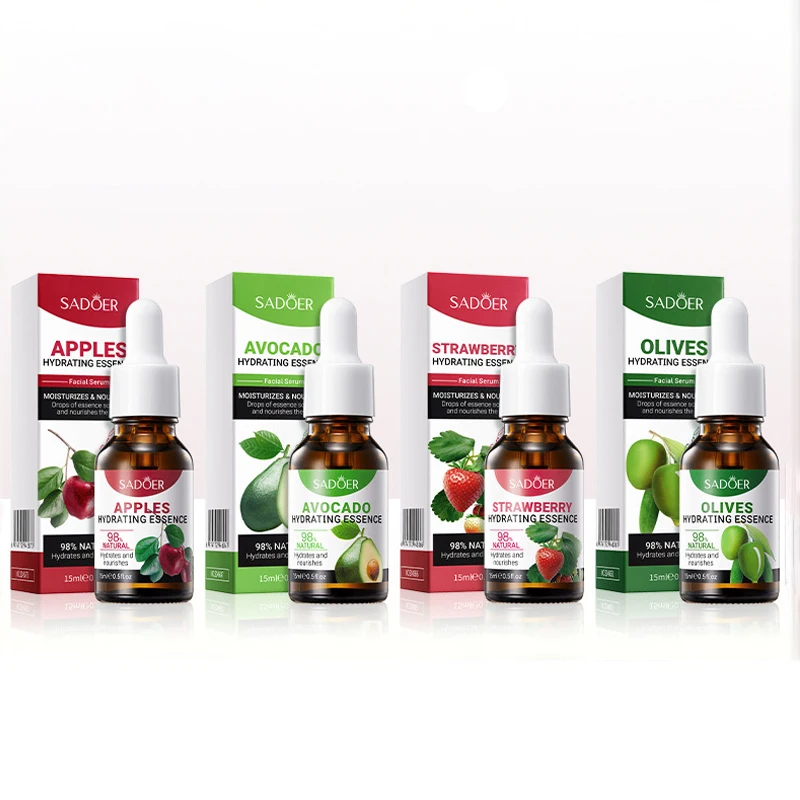 OEM SADOER private label apple olive essence oil organic herbal skin care whitening moisturizing oil control face serum