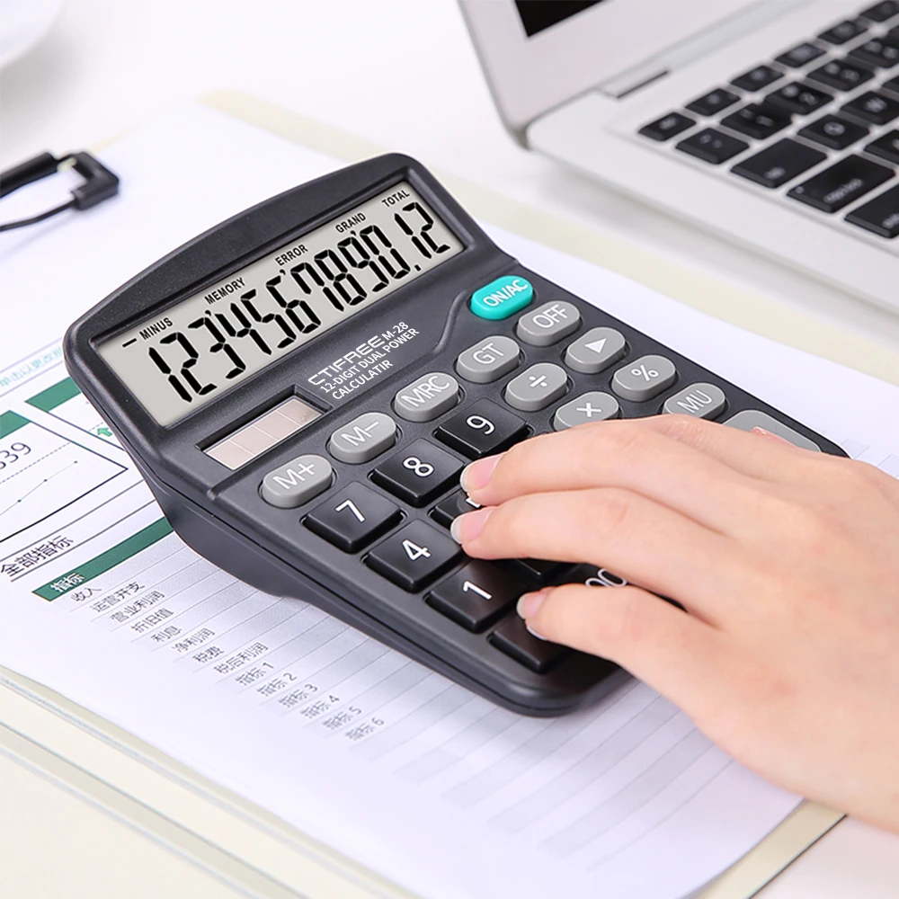Standard Functional Calculators Wholesale Price Desktop Calculator with Tax 12 Digits Calculator for financial accounting