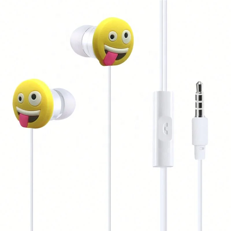 
Shenzhen pvc In-ear earphones, mini high quality music microphone cartoon earphone oem 