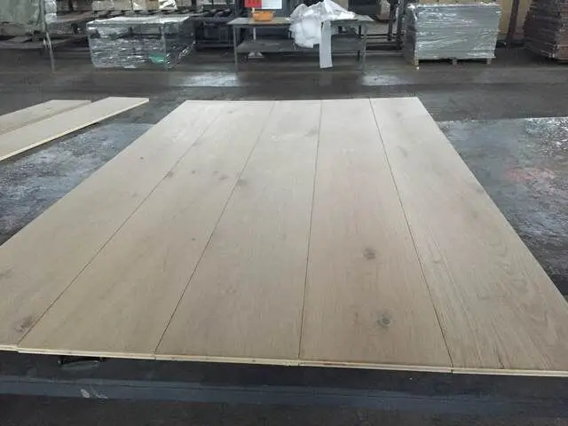 
300 mm wide European oak engineered unfinished white oak parquet flooring 