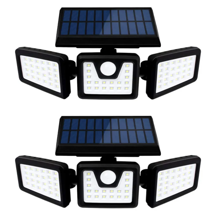 74led high brightness can be rotated product garden hanging package custom solar wall light