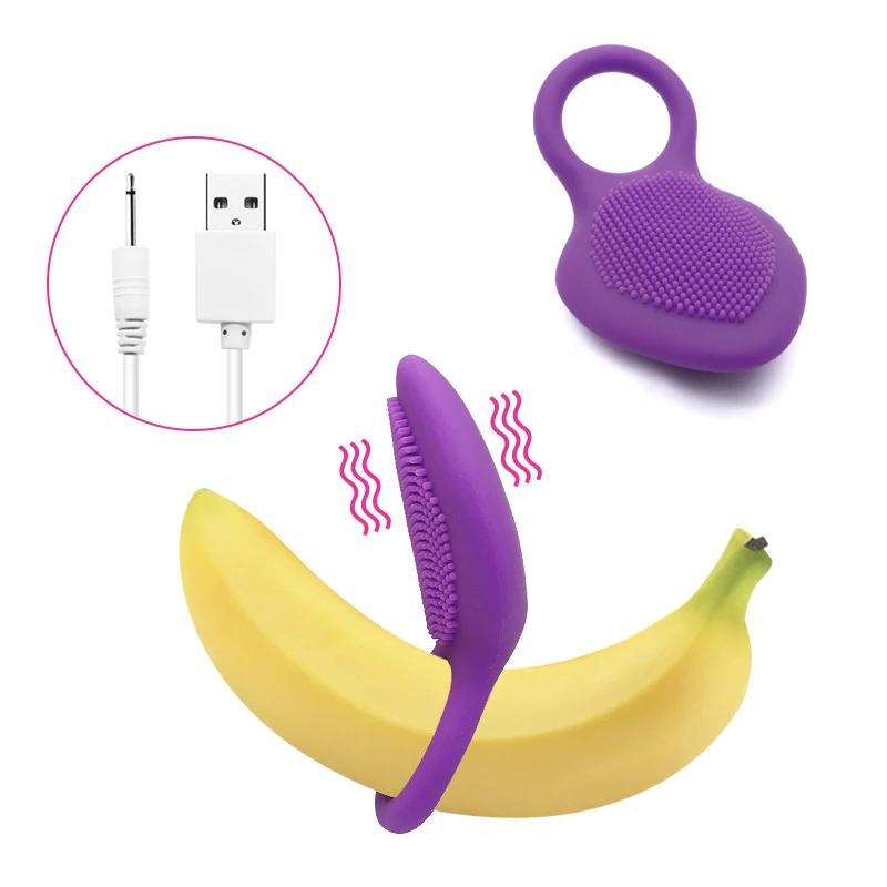 Cock Penis Ring Vibrator, Silicone Rubber Male Products Strong Vibration Delay Ejaculation Cock Ring For Men, Adult Sex Toy
