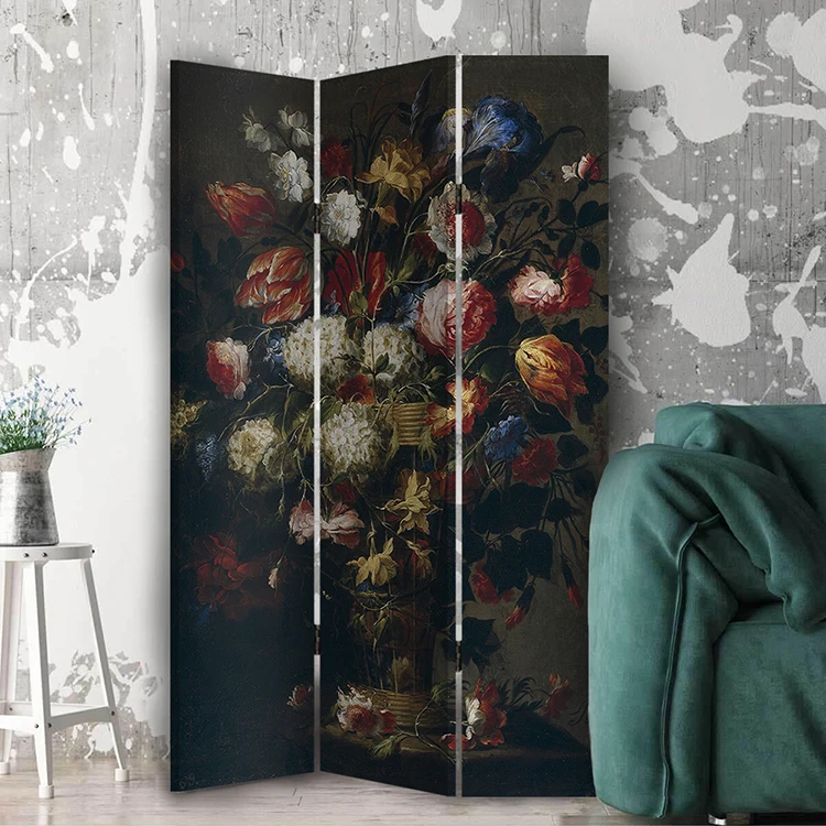 Screen Wood Hotel Restaurant Tea House Office Block Movable Living Room Partition Folding Screen Room Divider