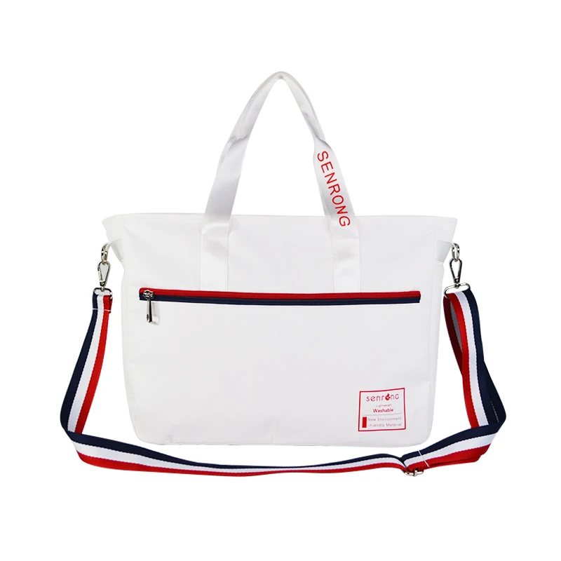 White custom waterproof tyvek duffle bag custom print large lightweight tyvek dupont bag for man woman