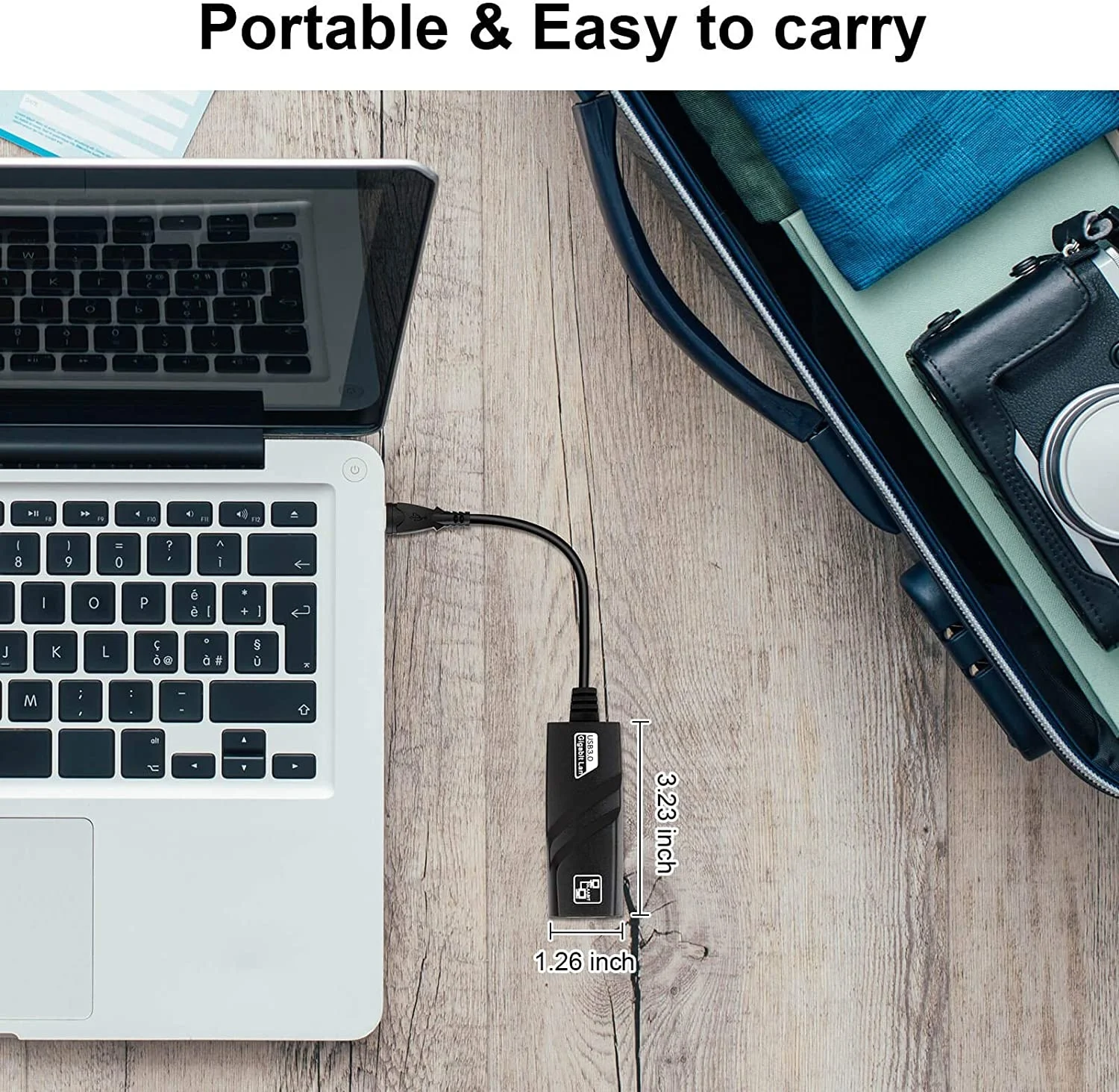 Portable Wired USB3.0 To Gigabit Ethernet RJ45 LAN (10/100/1000) Mbps Network Adapter Ethernet Network Card For PC Computer