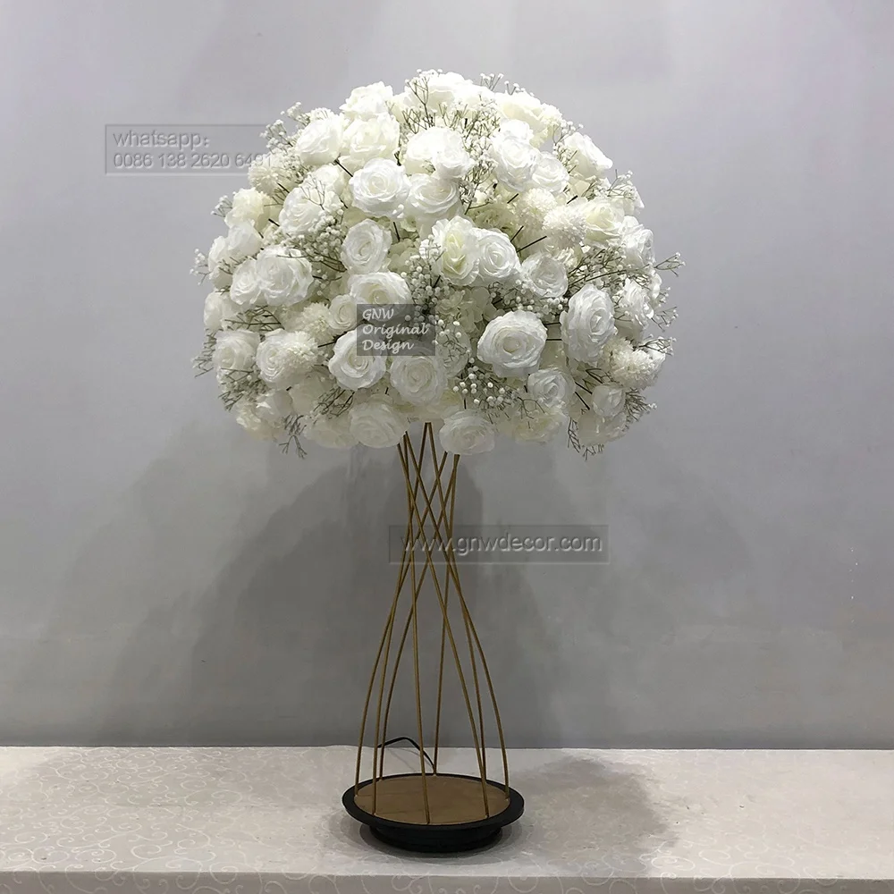 GNW Flower Ball Artificial Beautiful Table Wedding Centerpiece Wedding Decor Table Centerpiece Flower Ball Stage Table Decor