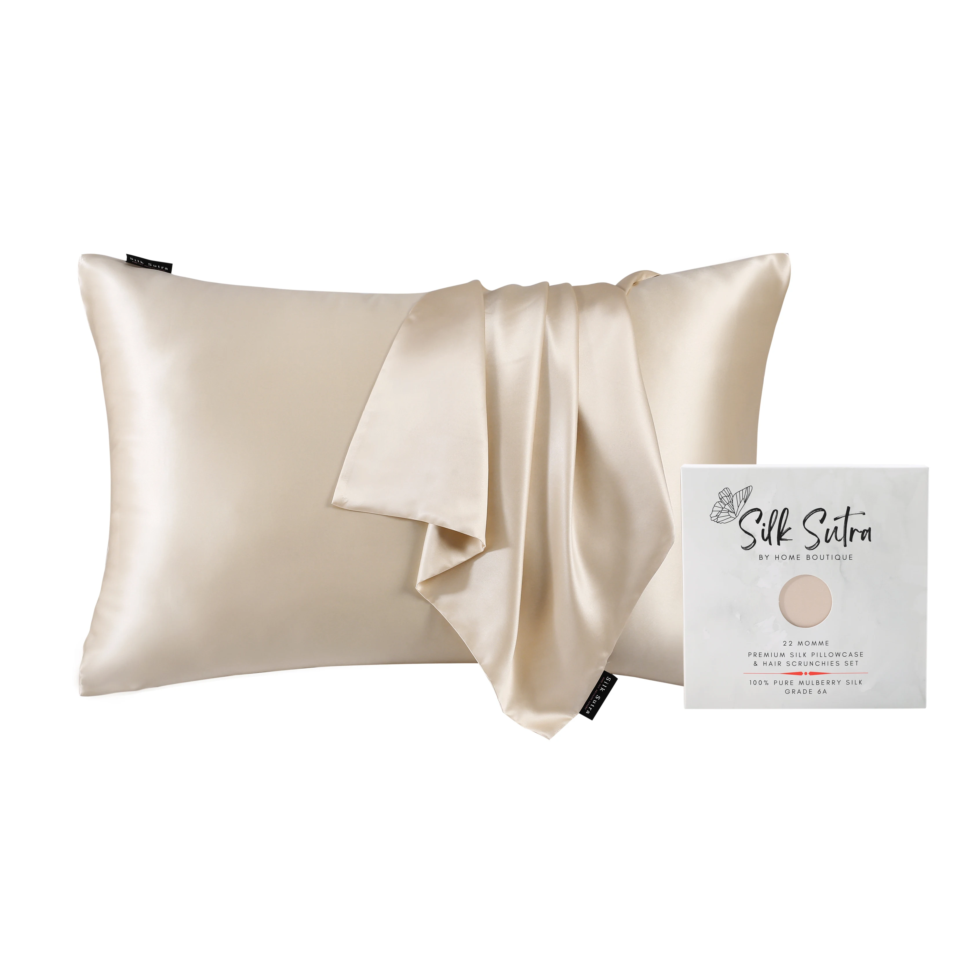 Custom Logo 22 MM 100% Mulberry Silk Pillow Case 800 TC Mulberry Silk Pillow Case