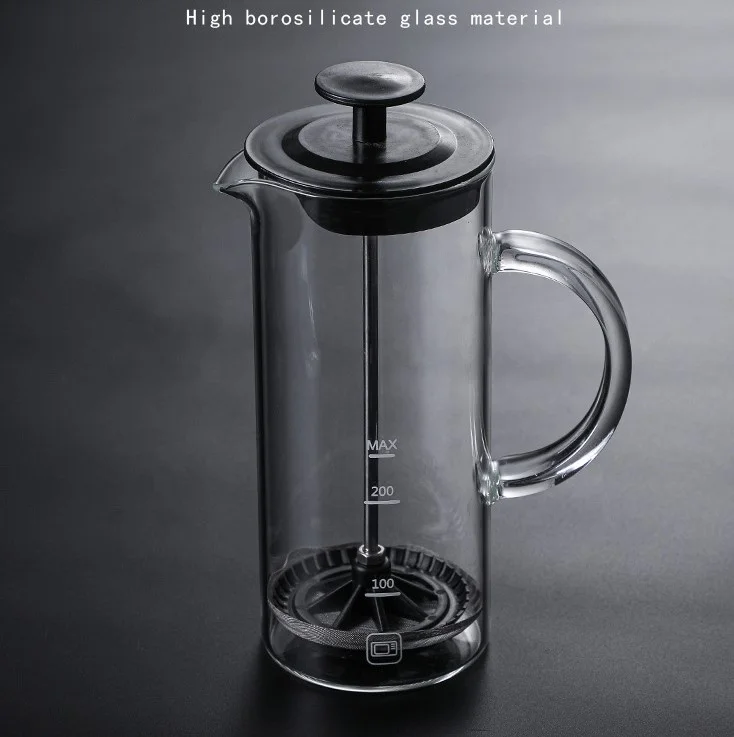 Milk Foam Machine Manual Milk Beater Coffee Bubble Beater Mini Glass Milk Frother