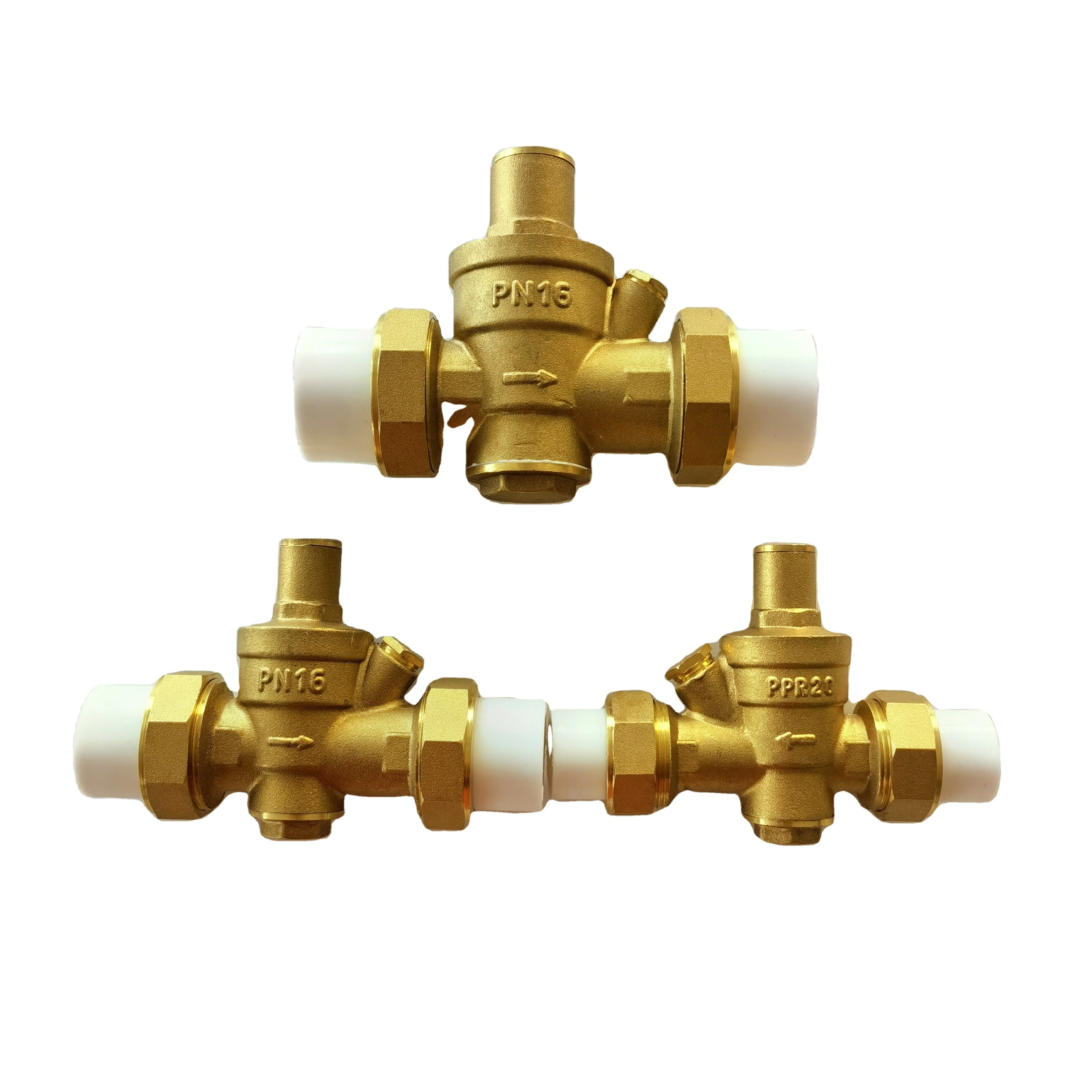 PPR/PE Brass pressure relief valve for adjustable reducing pressure PPR20 PPR25 PPR32