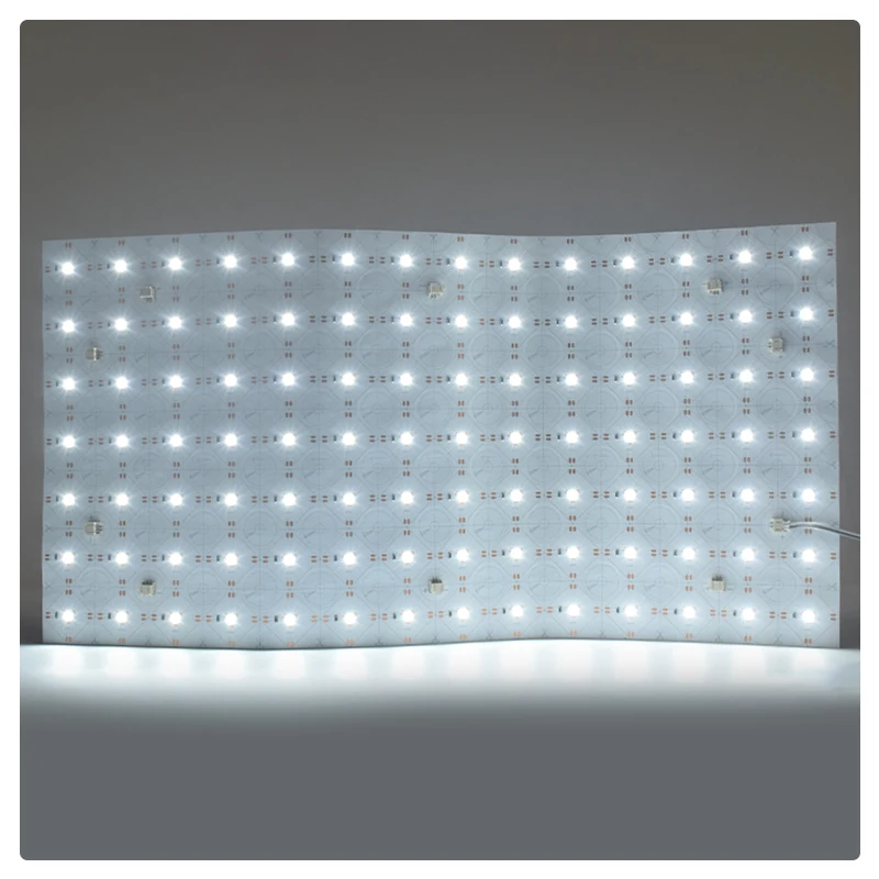 Большой размер гибкий светодиодный лист освещения 500x250 мм 20 Вт мягкая светодиодная подсветка для полупрозрачной столешницы