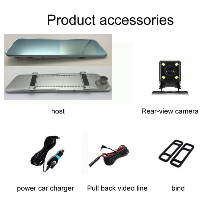 Car DVR Camera Full HD 1080P 140 Degree Dashcam Video Registrate for Auto Night Vision touch Screen big tv Dash Cam Vehicle