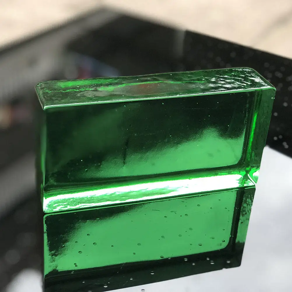 JYG 50*100*200mm Natural Color Solid Glass Brick Original Color Decorative Crystal Glass Block For Building Glass Bricks Wall