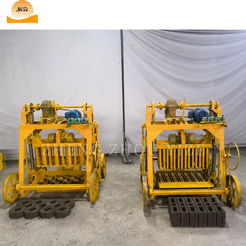 Big Wheel Ecological Brick Machine Concrete Hollow  Sand Cement Recycled Plastic Brick Making Machinery Automatic