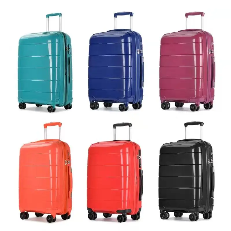 PP  Newest Design 20inch Valise Koffer Trolley Bags Trolley Luggage Set Suitcase PP
