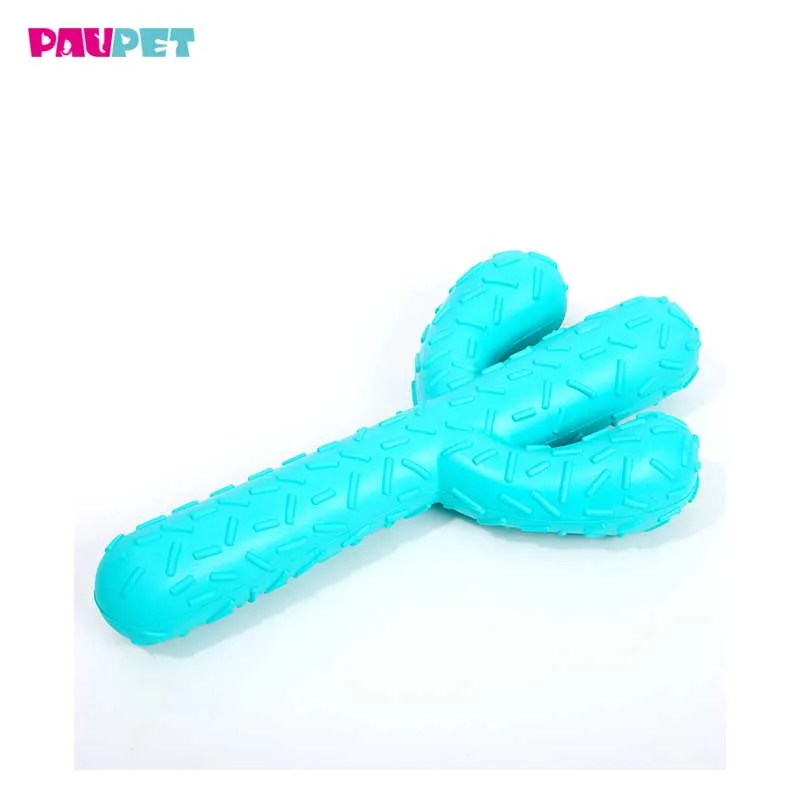 Tpr Rubber Dog Toy Pet Cactus Chew Toy