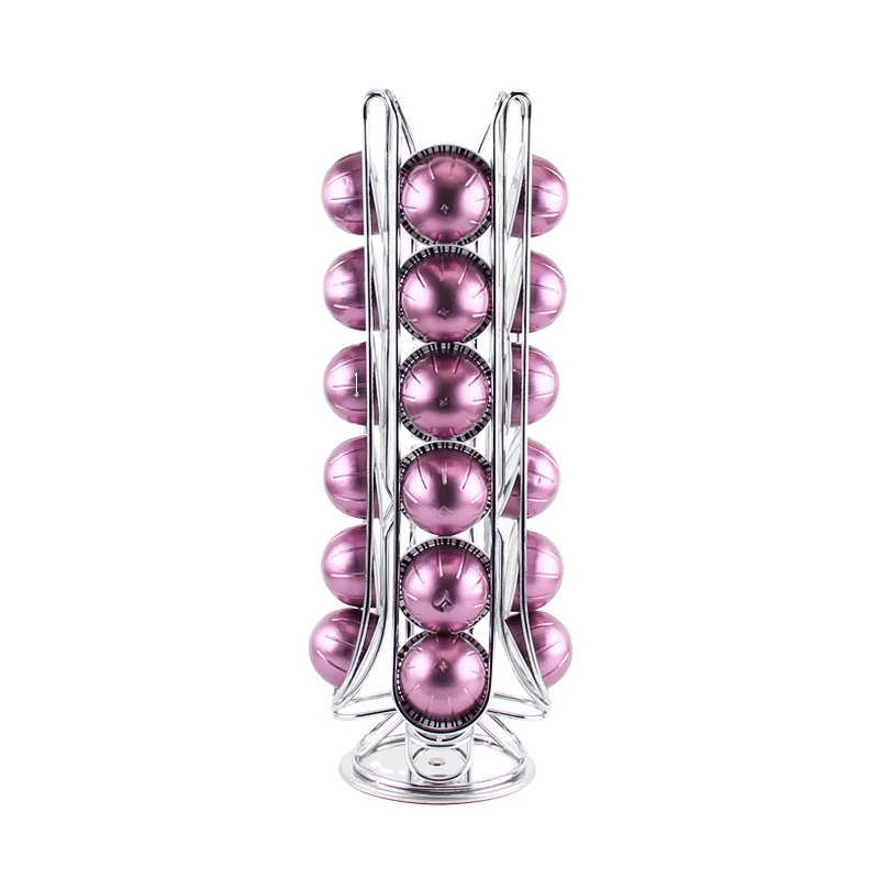 Vertuo Line 24pcs Chrome Plated Metal Wire Coffee Capsule Holder