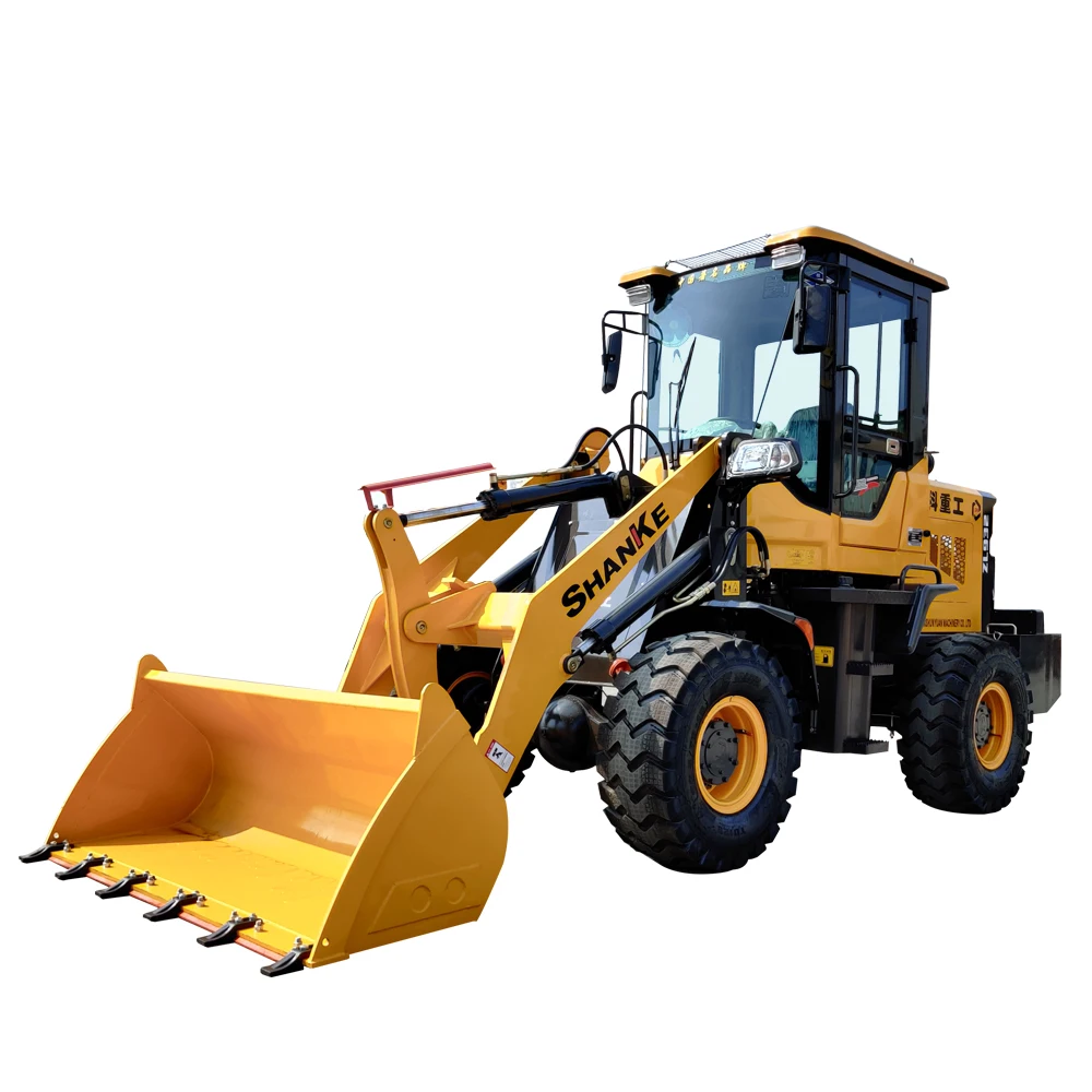 Articulated 1.5Ton Diesel Shovel Wheel Loader with Quick Hitch fukai brand low price