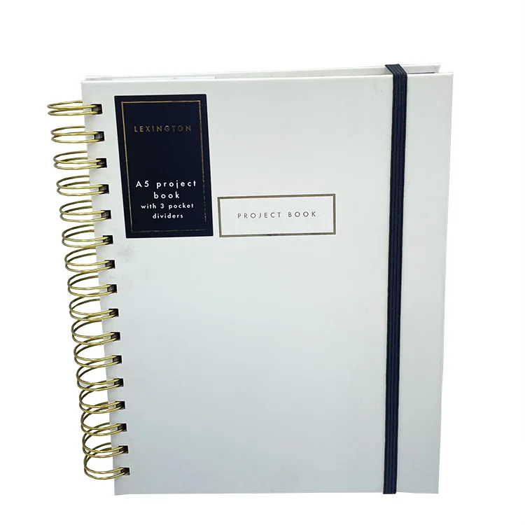 Custom 2024 2025 Paper Spiral Daily Weekly Monthly Planner Working Agenda Notebook Office Project Book With Pocket Divider