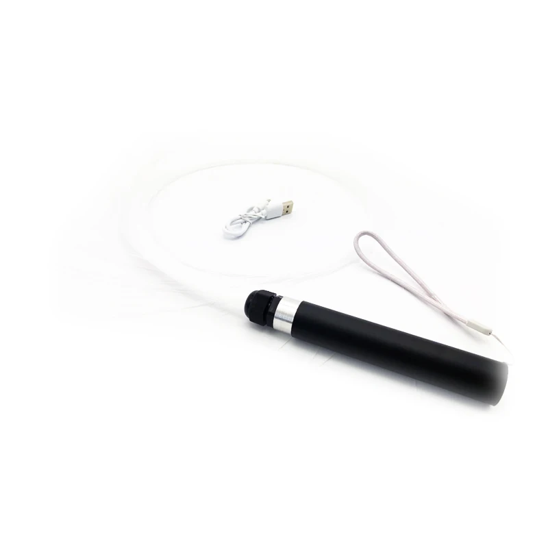 8 color rechargeable luminous eye-catching playing whip for concert and  bar