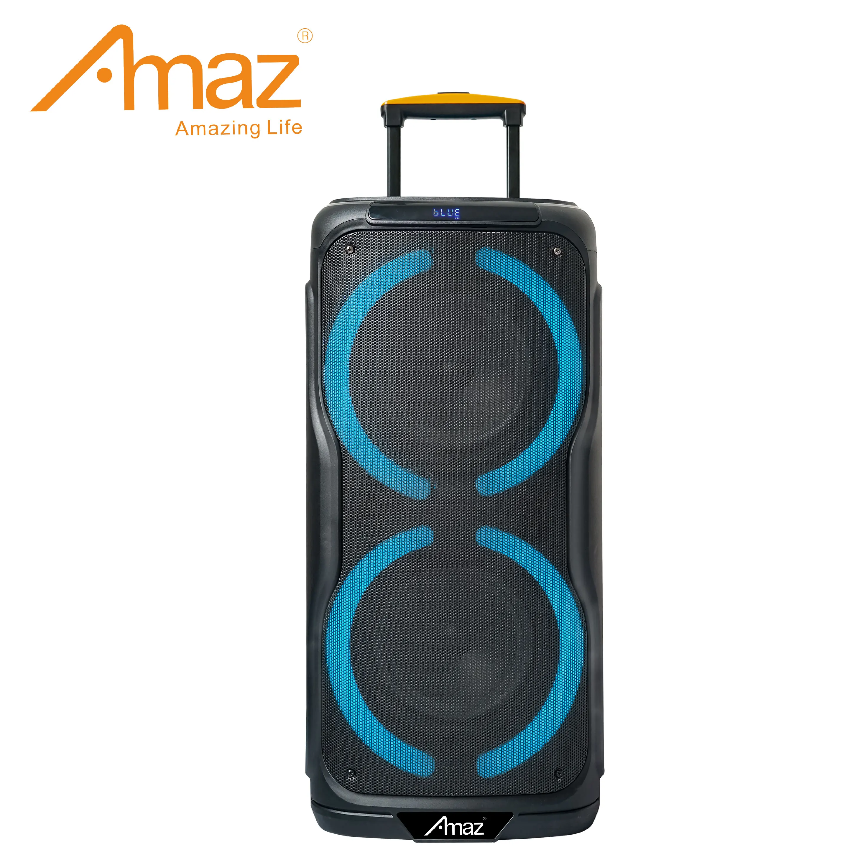 Audio Black Rocker Plus - Trolley BT Party Speaker with Wheels & Telescopic Handle