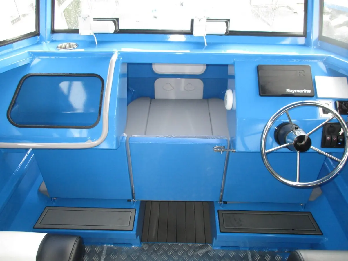 Gospel boat 25ft 7.5m larger cabin welded speed aluminum fishing power boat cruiser with trailer for Canada America