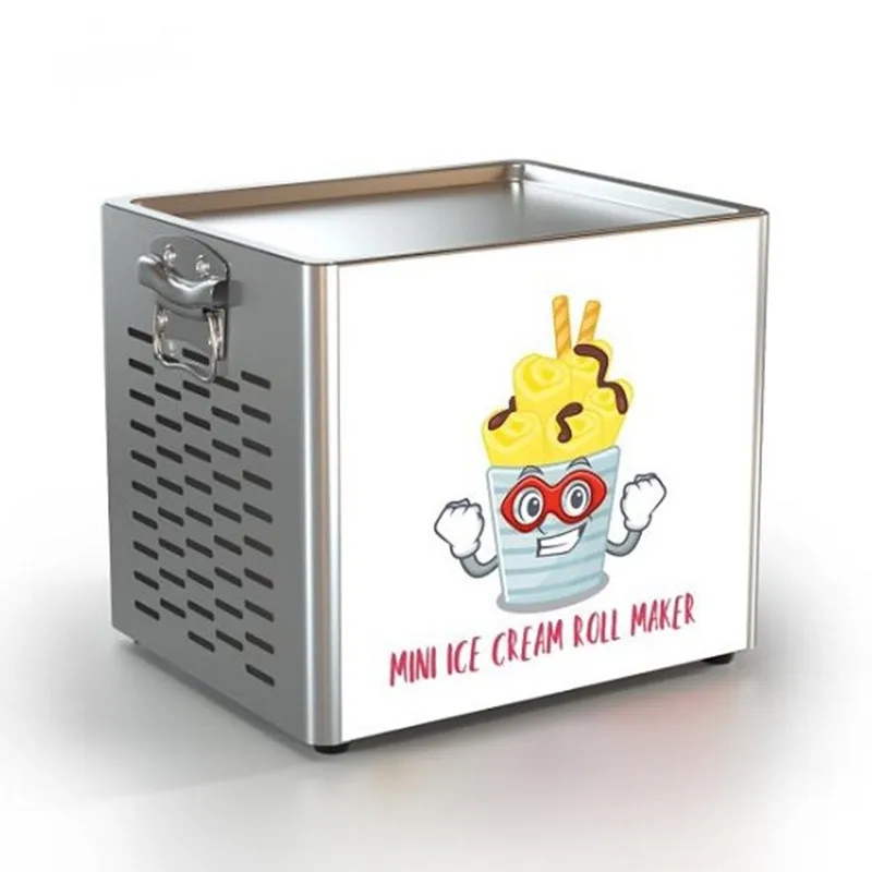 Manufacturer Convenient Mini Table Top Fried Soft Ice Cream Making Machine