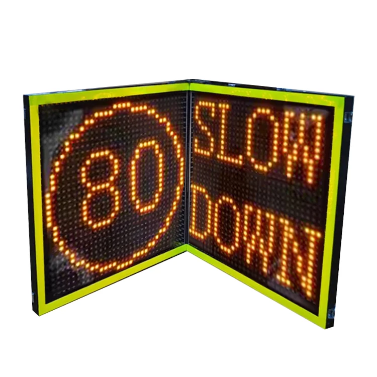 Светодиодный экран портативный радар-знаки скорости дорожный знак сообщение с кронштейном Vms-плата