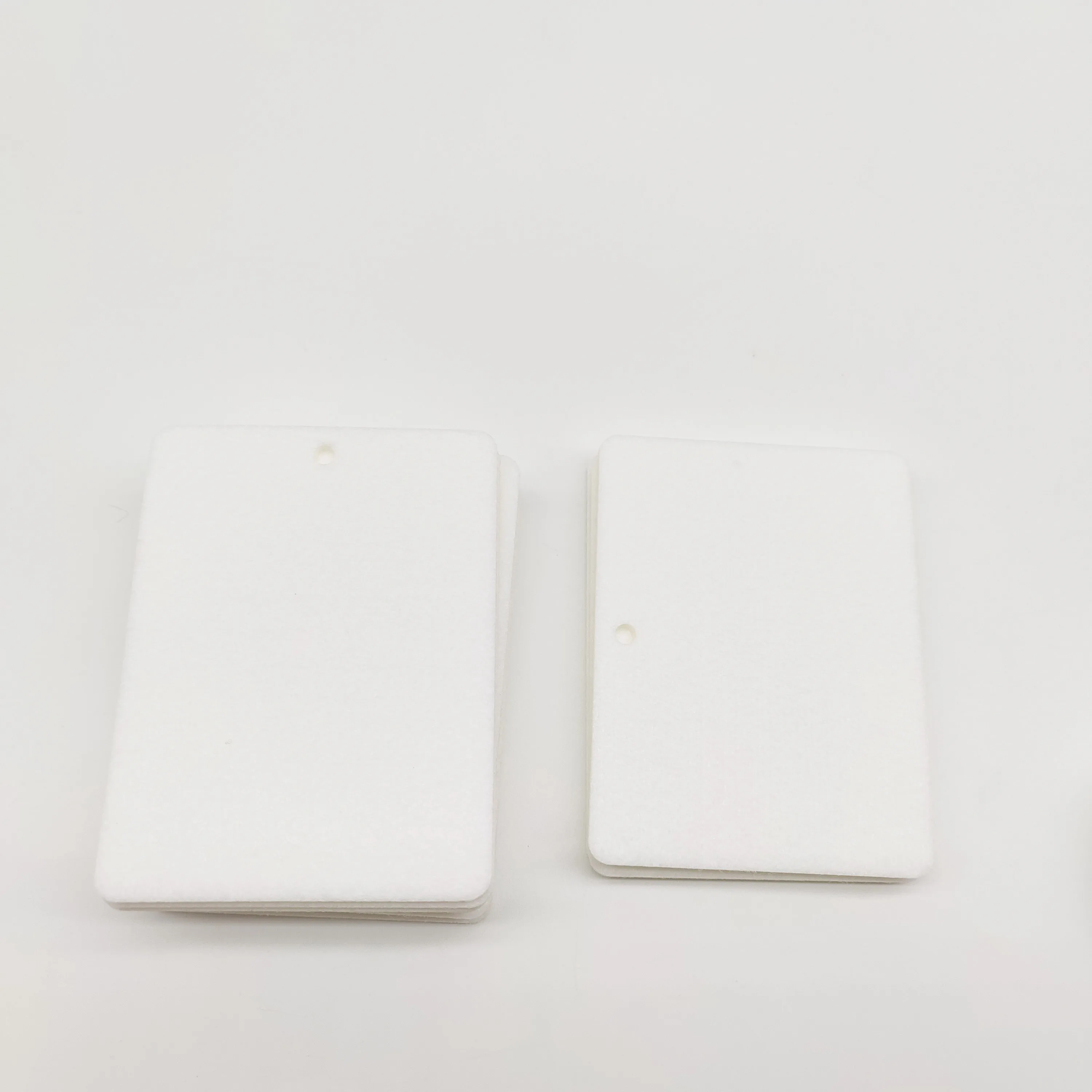 3mm thickness  Custom Shapes Felt Fabric Pads Car Perfume Air Freshener Blank Fabric Cards