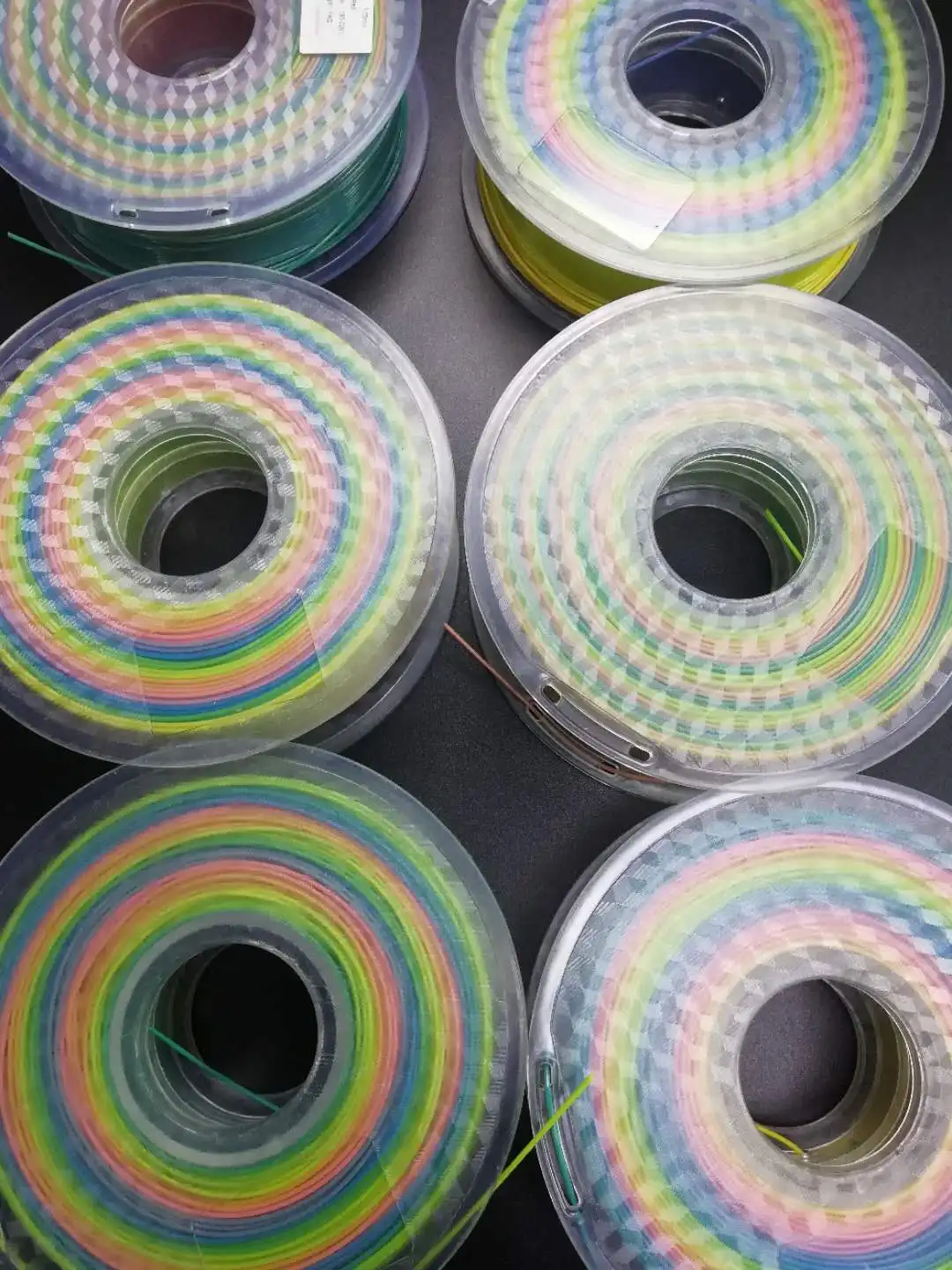  Радужная Нить для 3D-принтера PLA 100% чистый материал 1 75 мм кг точность +-0