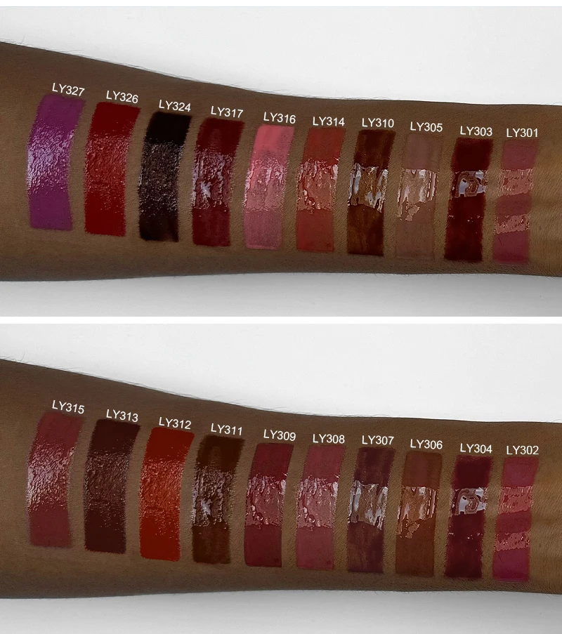 OEM ODM Factory Dark Skin Use Make Up Vegan Waterproof Long Lasting Moist Lip Cosmetics Lip Gloss Supplies