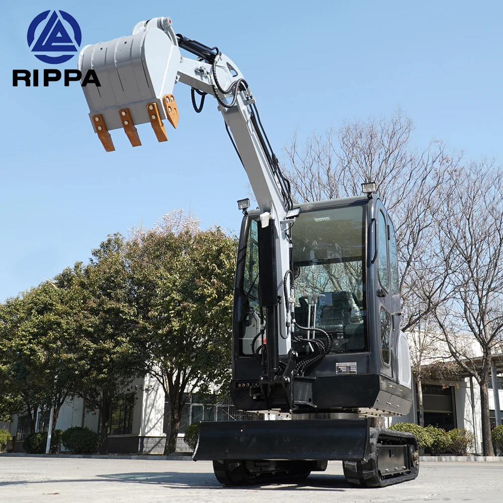 Rippa Earth-moving Machinery Small Mini Bagger Digger Escavator 3ton Crawler Excavator