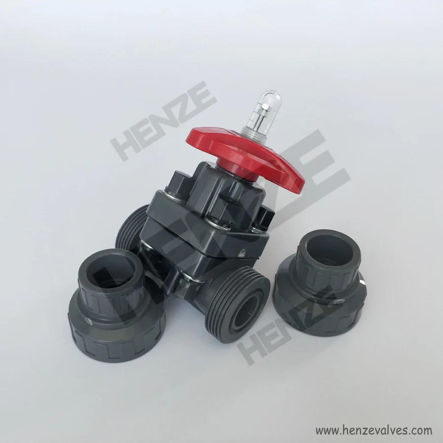 
Plastic UPVC, CPVC, PPH, PVDF, FRPP Socket Plastic Diaphragm Valve 