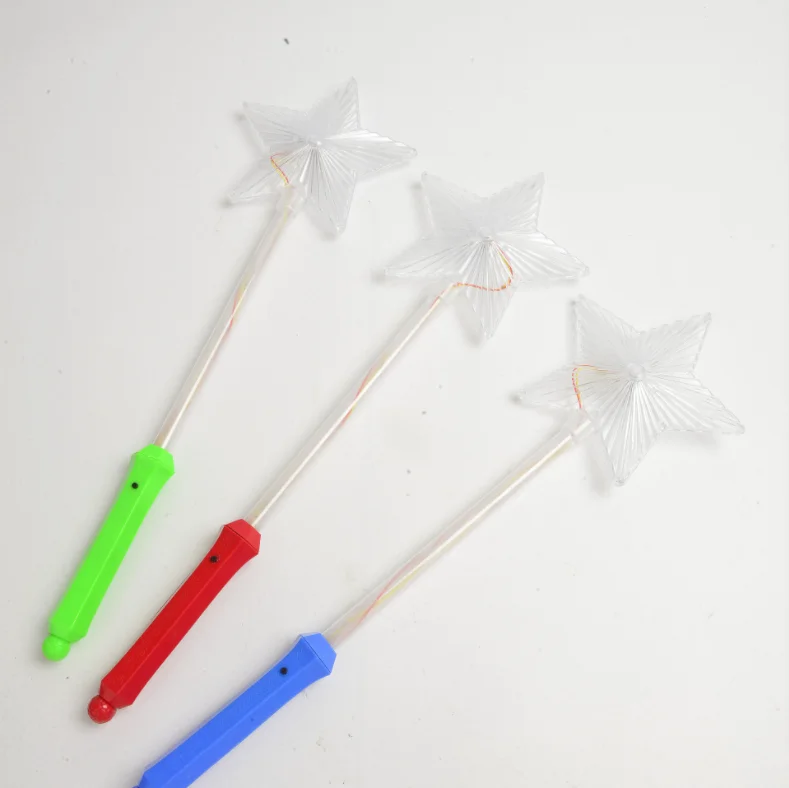 hot sale led light up star stick  flashing star wand glow toys for children toys