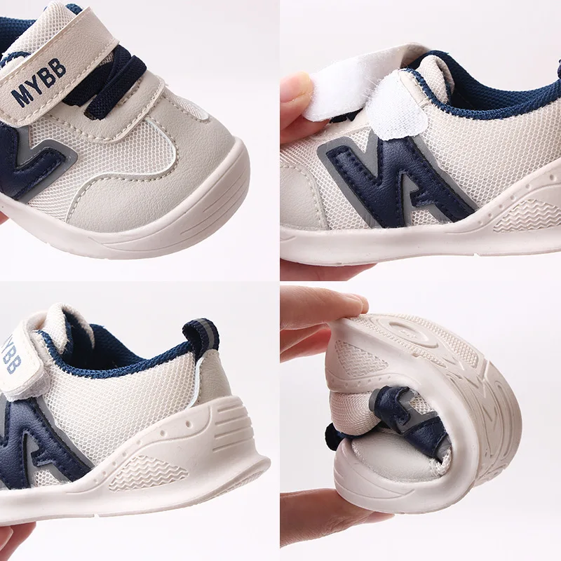 Spring Baby Basic Sneakers Breathable Shoes For Kids Simple Style Shoes For Baby Boy Sneakers