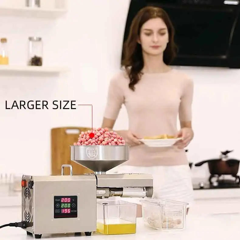 Stainless steel oil extraction machine home oil press machine groundnut oil processing machine