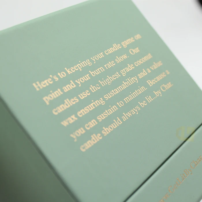 Recycled Free Design Luxury Candle Jar Packaging Boxes Embossed Custom Logo Paper Candle Package Box