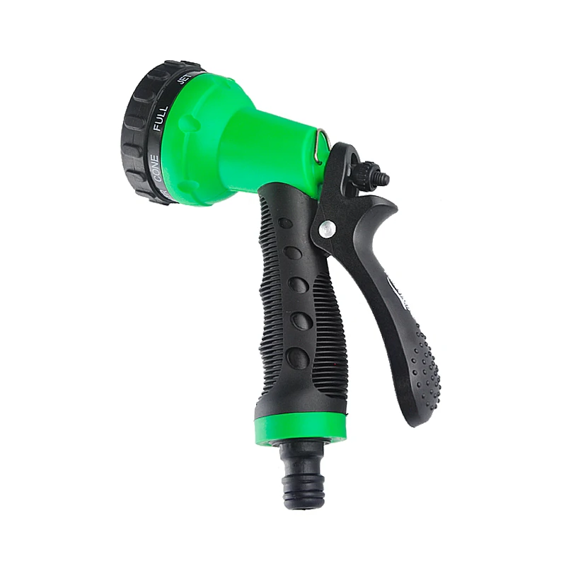 6-Pattern Flow-Control Hand Garden Water Guns hose nozzle