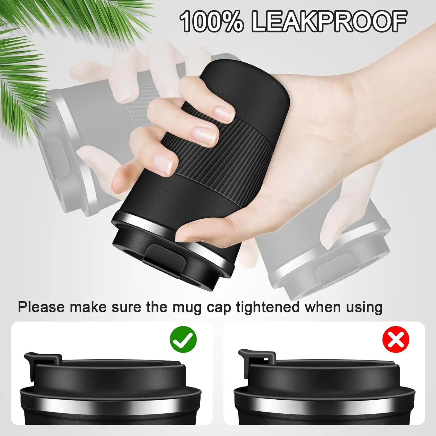 Custom Thermal Coffee Tumbler 12oz Stainless Steel Reusable Vacuum Insulated Travel 17oz Coffee Mug With Leakproof Lid