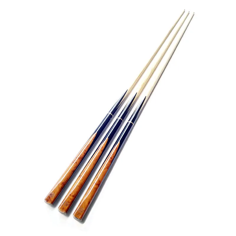 Billiard cue double section room cock American black 8 pool cue sixteen colour small head cue
