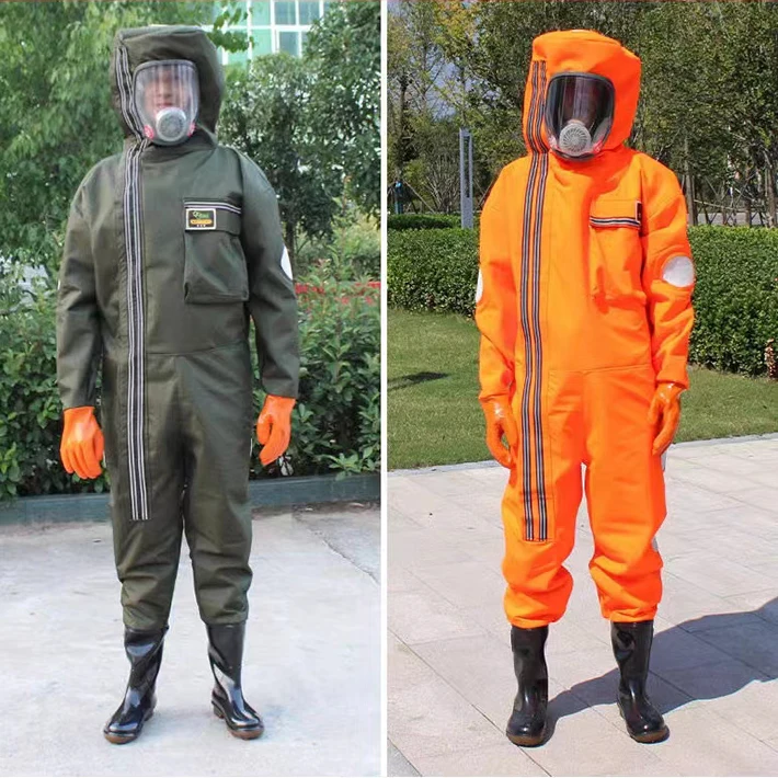 Beekeeping Equipment Air Hole PU Leather Wasp Bee Suit with Boots Hornet Clothing Beekeeping Suit