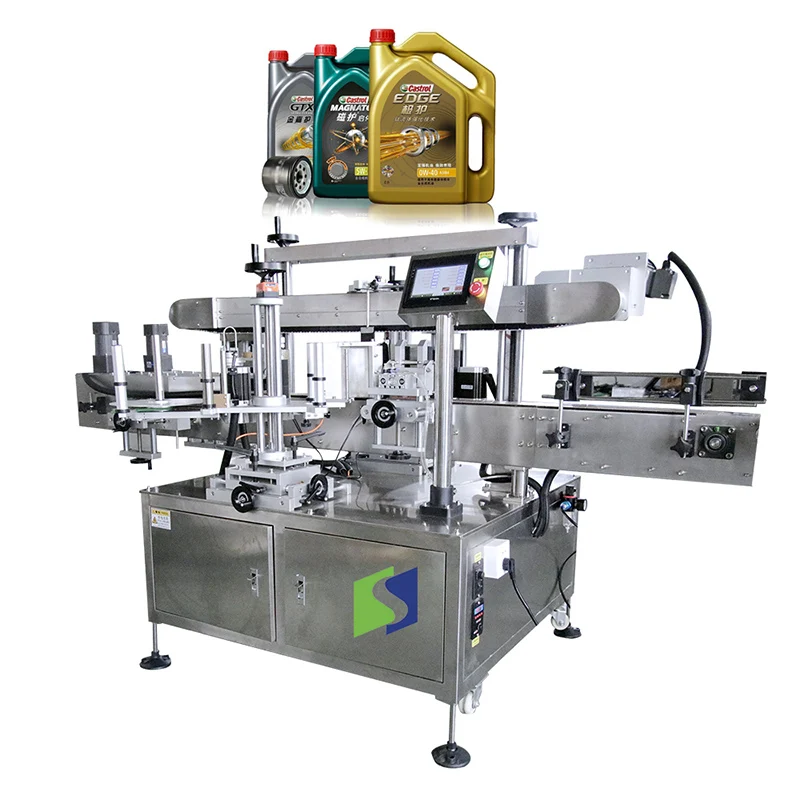 Full Automatic Round Bottle Labeling Machine / Sticker Self Adhesive  Labeling Machine for round can