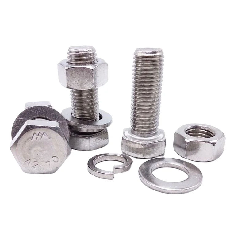 China supplier combination m28 hex bolt and nut