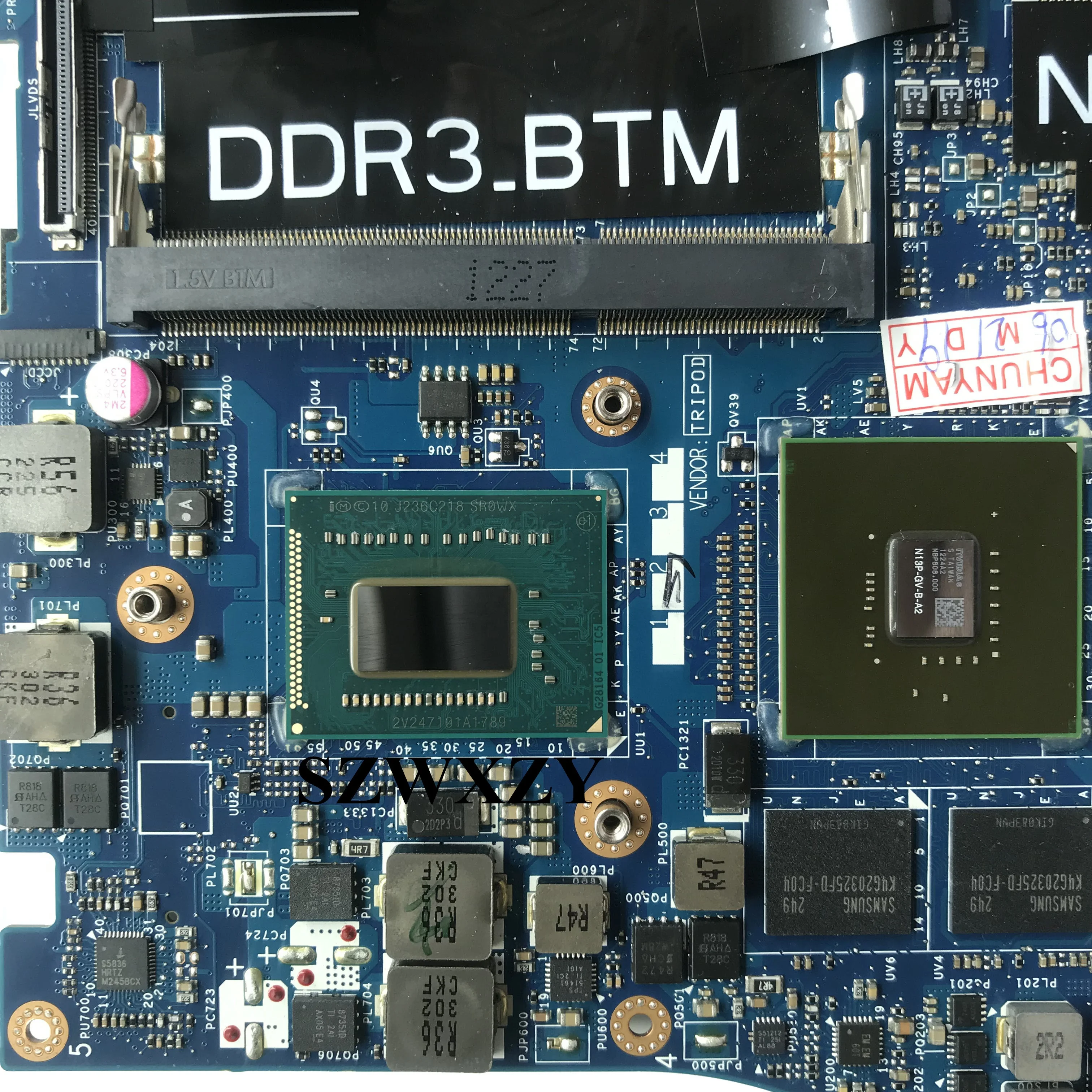 Для Dell XPS 15 L521X Материнская плата ноутбука QBL00 LA-7852P CN-0NM71J 0NM71J HM77 с SR0WX I5-3230M процессор 100% тестирование Быстрая