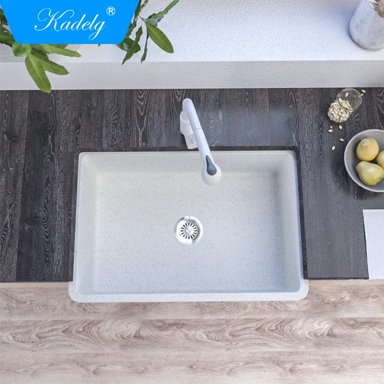 Hot Selling Composite Acrylic Solid Surface Kitchen Sink for Home