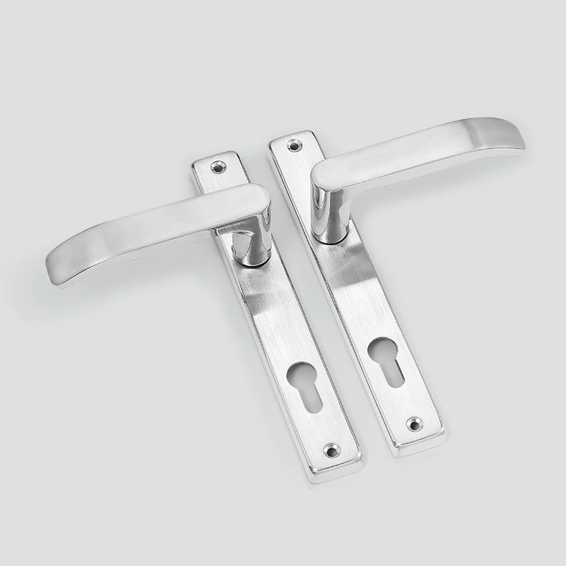 High quality furniture hardware stainless steel 304 SS door handle lock hotel door lock & keys lock cylinders