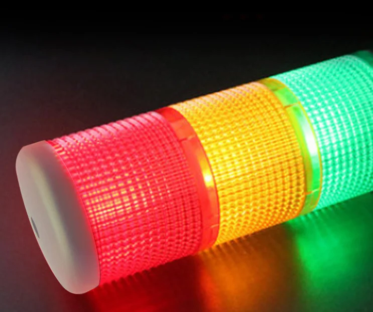 Led multi-layer warning light three-color indicator light Machine tool fault alarm tower light Buzze