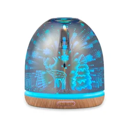 Led Light 7 Color Options Aroma Diffusee House Luxury Aromatherapy Natural Essential Oil Wholesale Diffusers Christmas Diffuser
