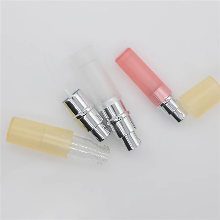 Factory glass sample vials 10ml  tube glass bottle with plastic coat spray perfume bottles