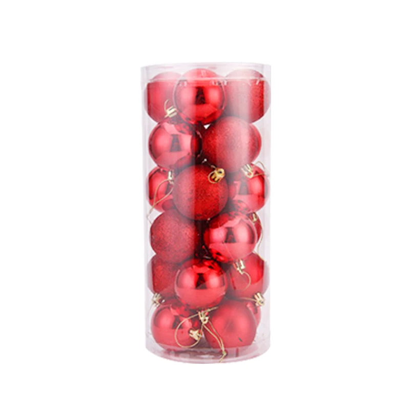 Factory Wholesale Christmas Crafts Christmas tree decorate ball Custom painted ball Transparent clear plastic Christmas ball set